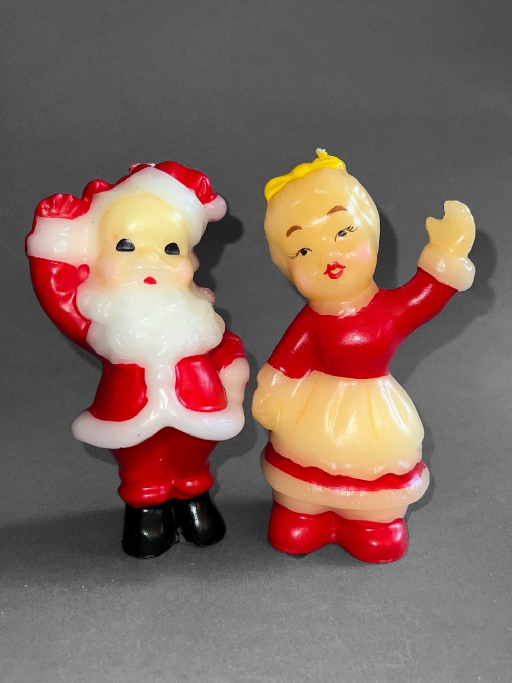 Two's Company Mr. & Mrs. Claus Christmas Candles